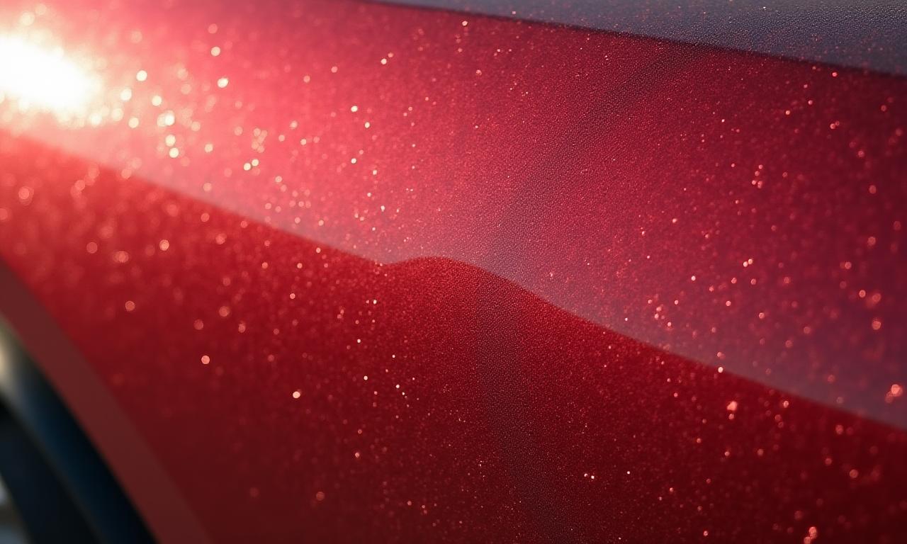 Car paint covered in swirl marks and micro-scratches